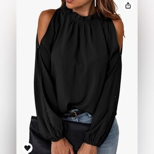Cold Shoulder blouse NWOT